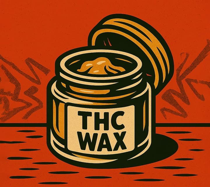 open jar of THC wax
