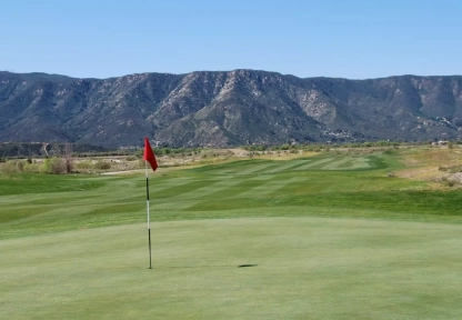 Scenic view of the Links at Summerly golf course, a popular recreational activity in Lake Elsinore.