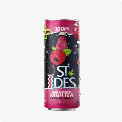 St. Ides wild raspberry high tea can