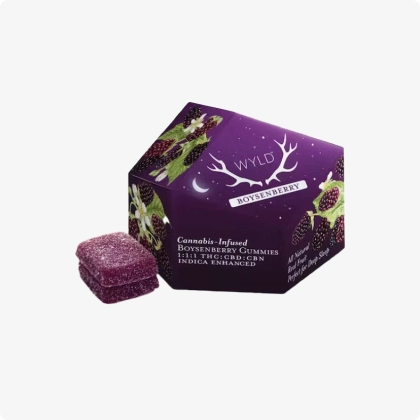 Wyld boysenberry THC:CBD:CBN gummies